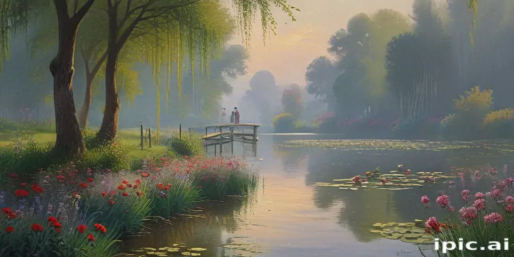 monet painting wallpaper