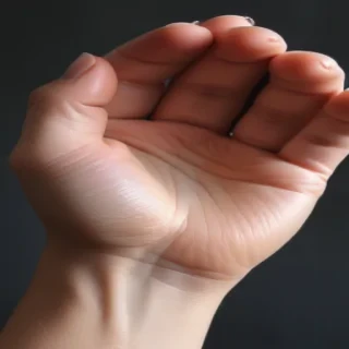 hand heart aesthetic