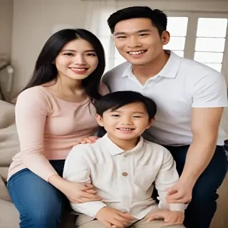 free use asian family