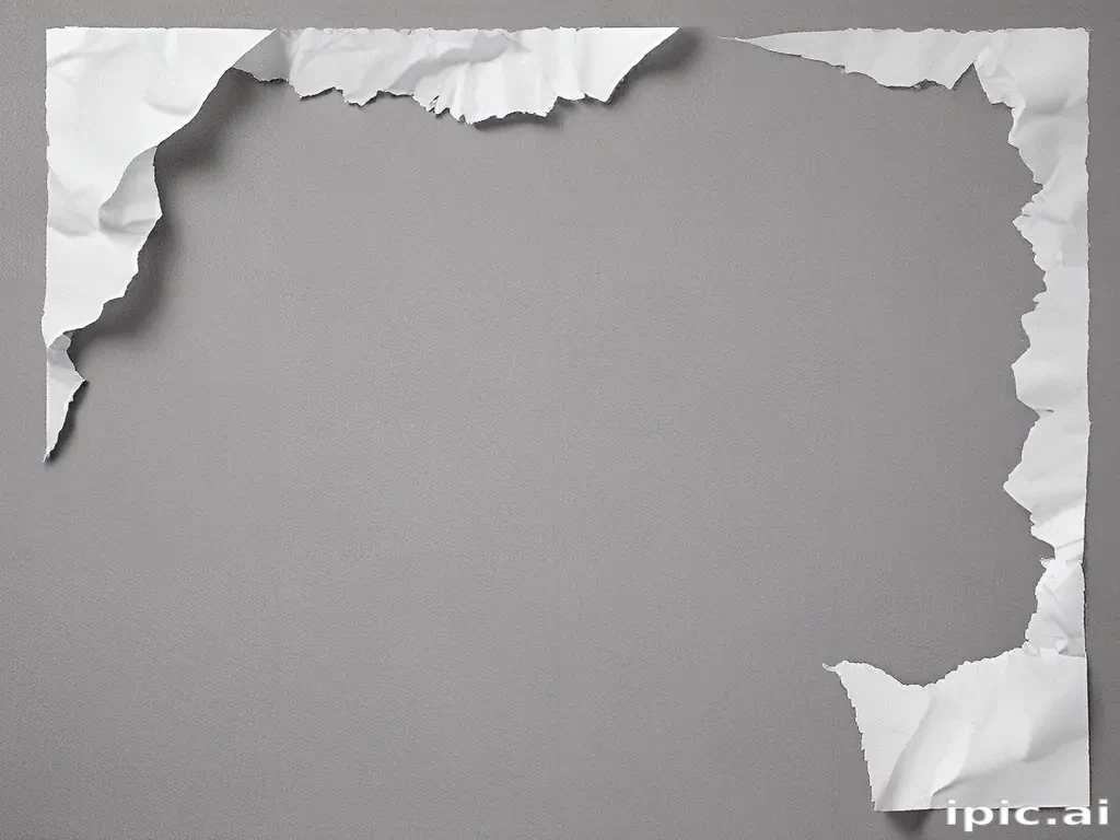 torn paper transparent