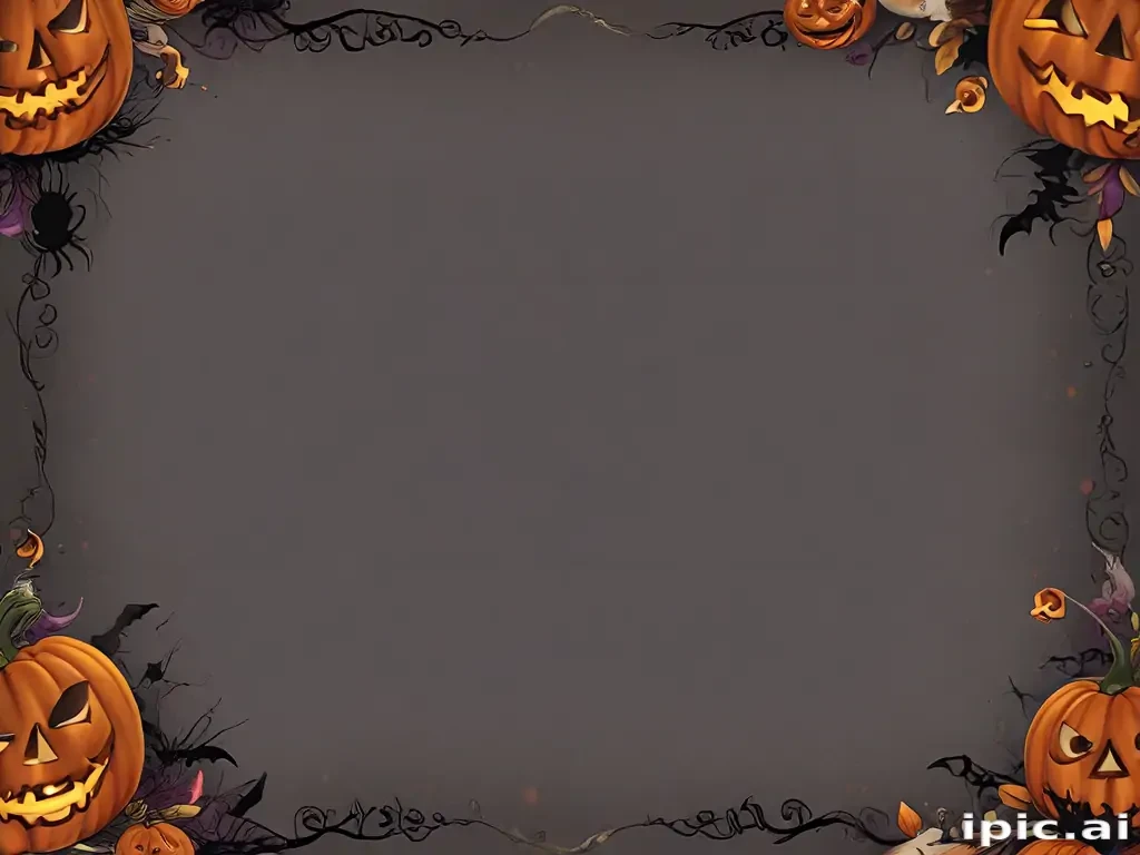 halloween border transparent