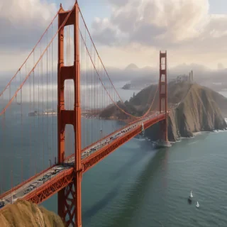 clipart golden gate bridge