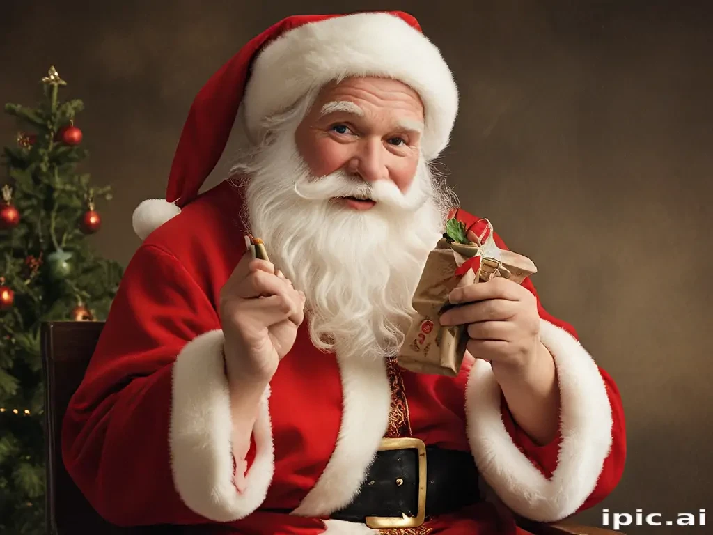 images of vintage santa