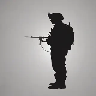 soldier silhouette png