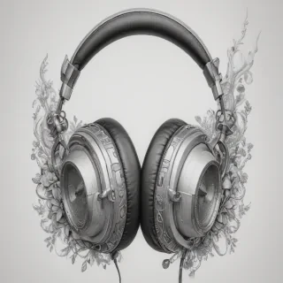headphones drawing