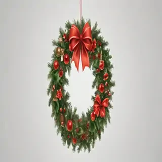 christmas wreath transparent