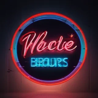 neon sign mockup