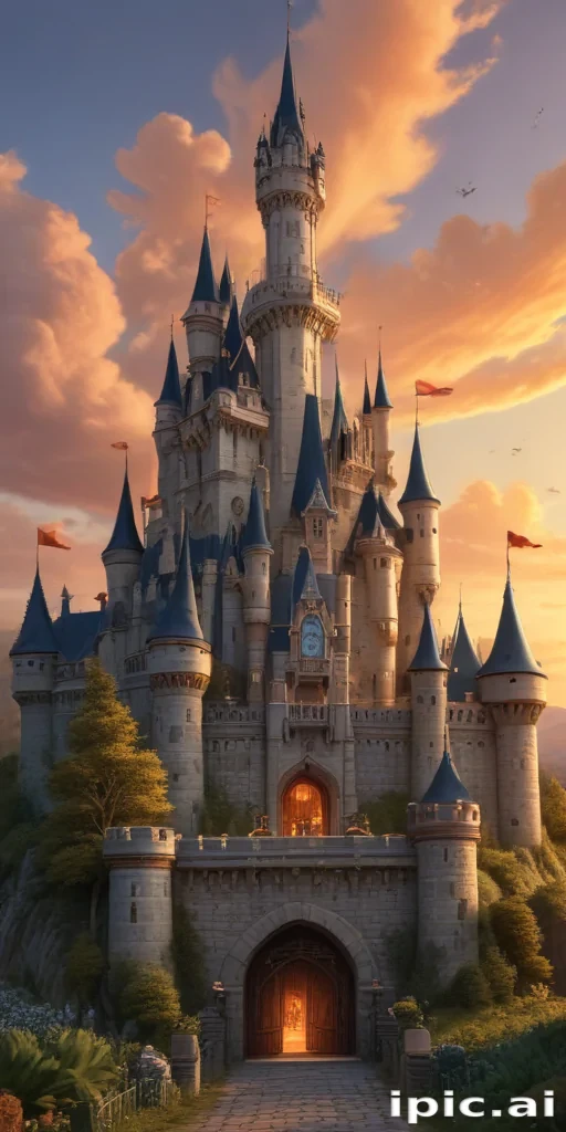 cartoon of castle