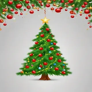 merry christmas clipart transparent background