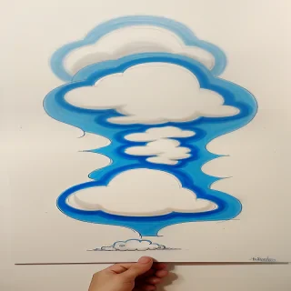 cartoon cloud drawing
