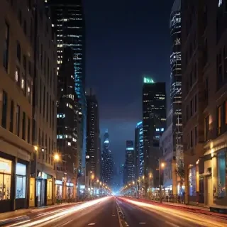 city lights background