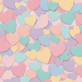 pastel heart wallpaper