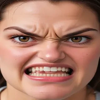 angry face