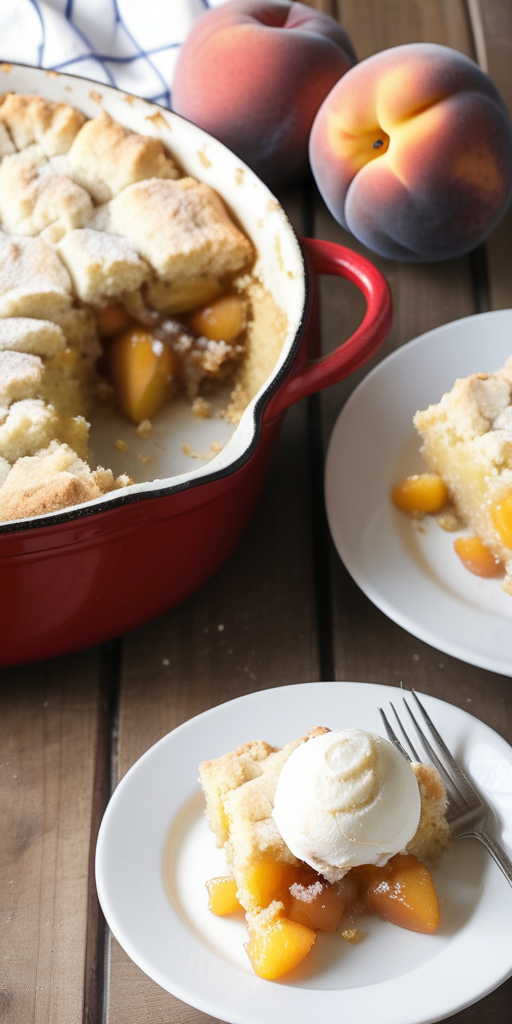 dutch oven cake mix peach cobbler
