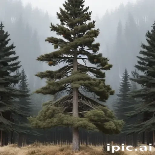black and white pine tree clipart