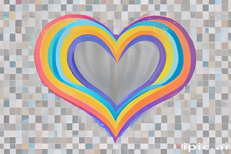 rainbow heart png