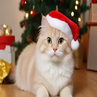 pictures of cats for christmas