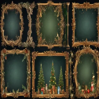 christmas clip art frames