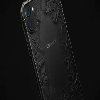 black background phone