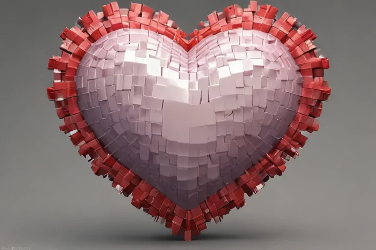 pixelated heart png