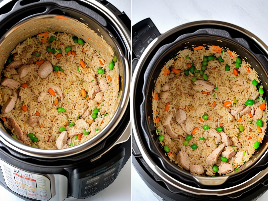 instant pot chicken fried rice