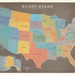united states map with state names