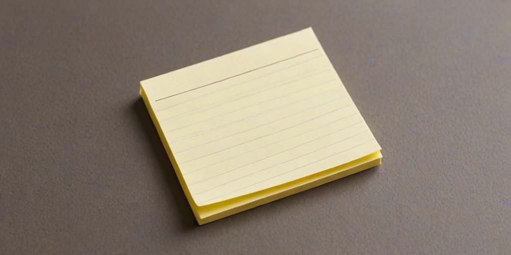 sticky note with transparent background