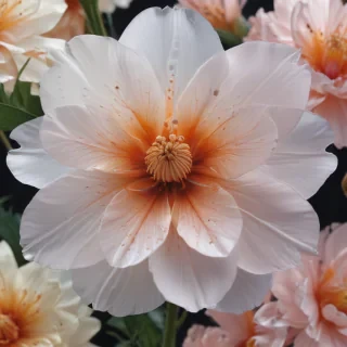transparent flower outline