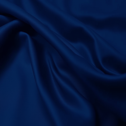 Create an abstract background of softly flowing dark blue fabric with gentle folds, captured with a Canon EOS R5, 50mm lens, aperture f/1.8, shutter speed 1/60s, ISO 200, in a soft focus style.