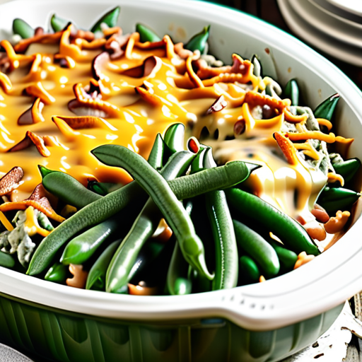 green bean casserole with velveeta