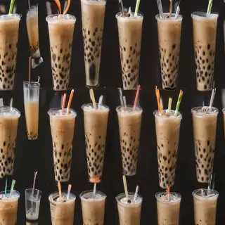 boba tea background
