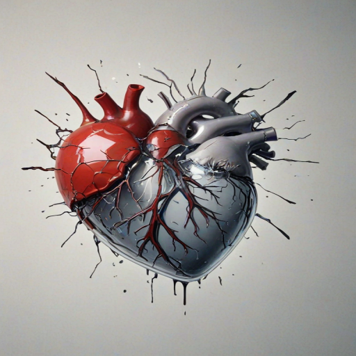 transparent broken heart