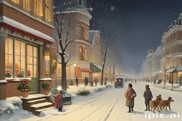 vintage christmas illustration