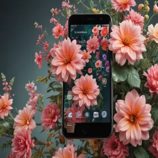 floral phone background