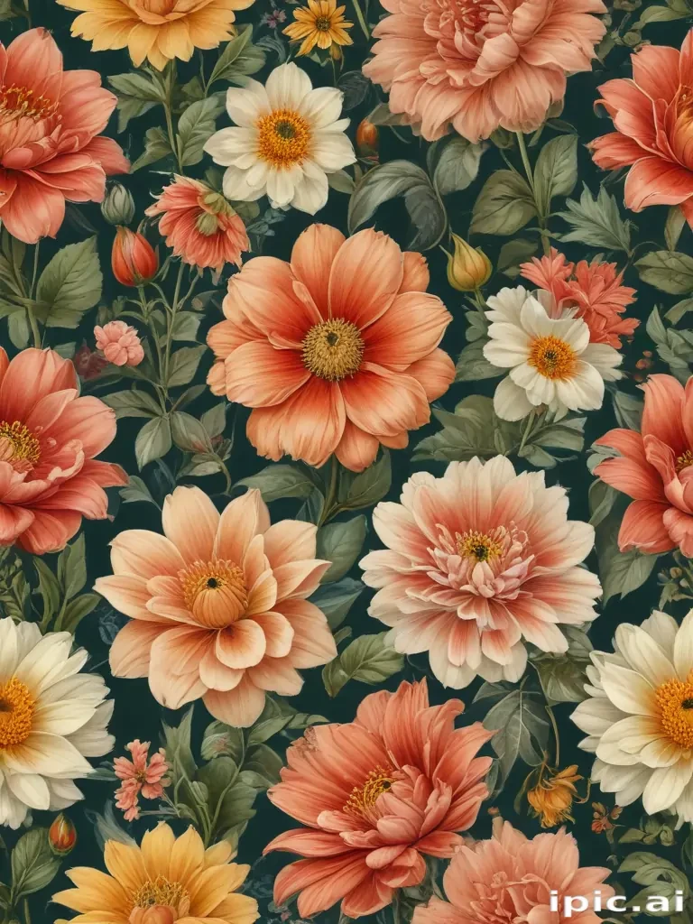 vintage flower illustration