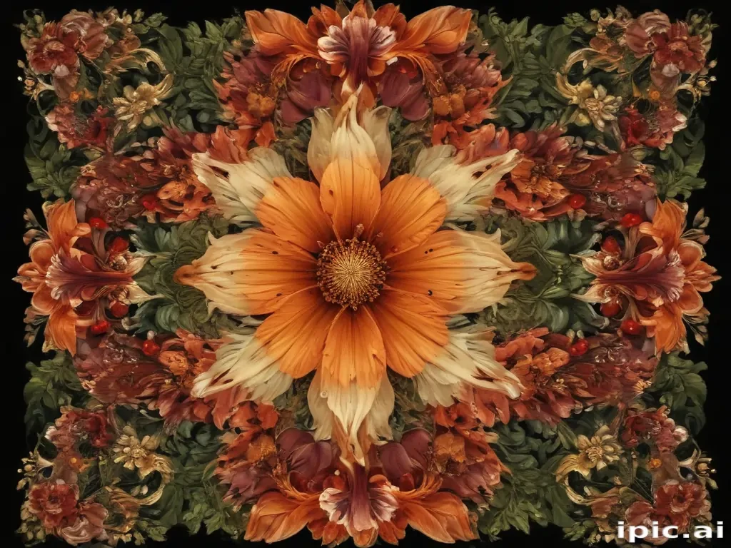 png border flower