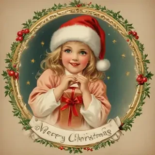 vintage merry christmas image