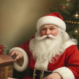 vintage santa images free