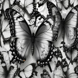 black and white butterfly wallpaper