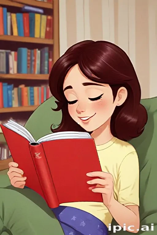 reading cartoon