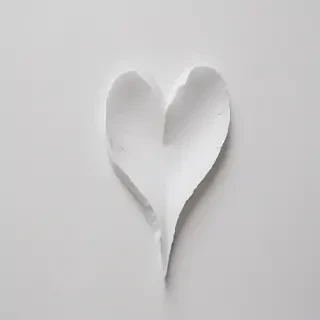 white heart