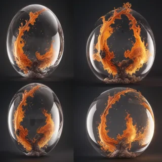 transparent bomb