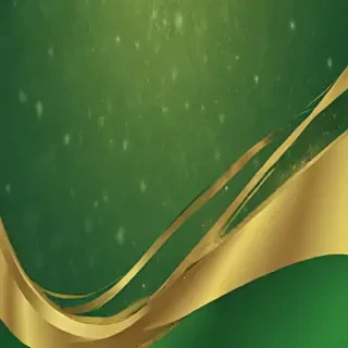 green and gold background