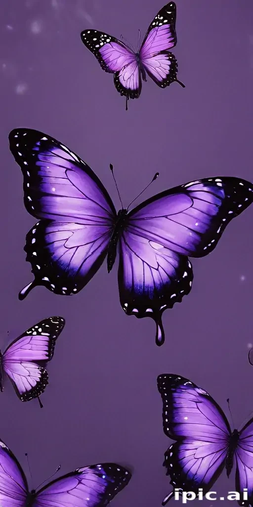 wallpaper purple butterfly