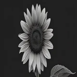 sunflower outline