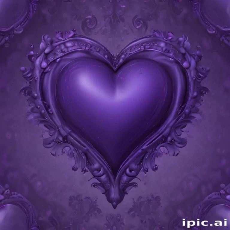 purple heart pattern wallpaper