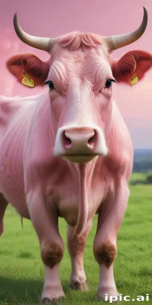 pink cow wallpaper