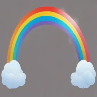 transparent background rainbow clipart