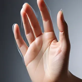 transparent prayer hand
