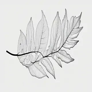 leaf clip art black and white